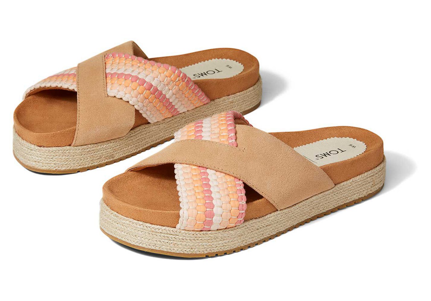 Toms Sandały Damskie Pomarańczowe - Paloma Suede - 46BYVELJO